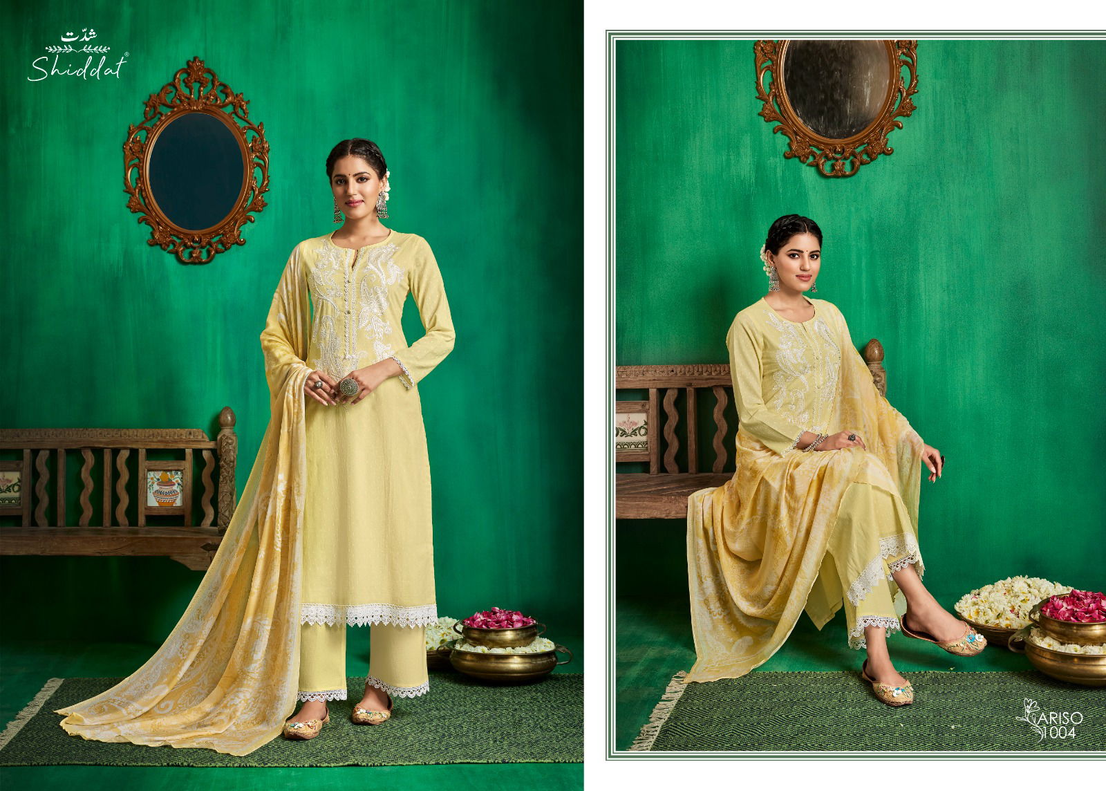 Ariso By Shiddat Shiddat Printed Cotton Embroidery Designer Salwar Kameez Wholesale Market In Surat